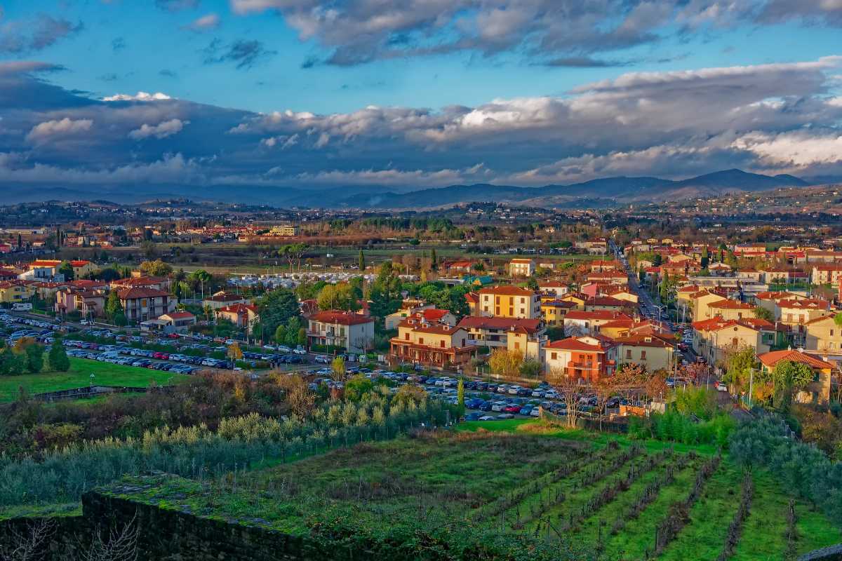 Panorama di Campobasso con il Castello Monforte in evidenza